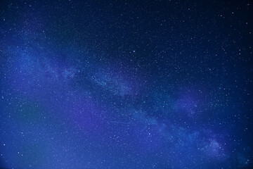 Obraz na płótnie Canvas Milky Way and thousands of stars on dark background space.