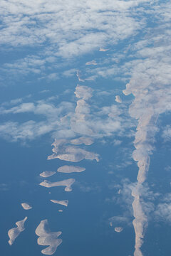 Vista aerea delle Isole Incoronate in Croazia