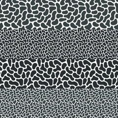 Abstract blot shapes vector seamless template for your design. Fluid banner.