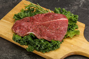 Raw beef steak for grill