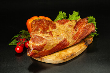 Delicous smoked pork for snack