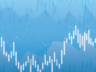2d rendering Stock market online business concept. business Graph
