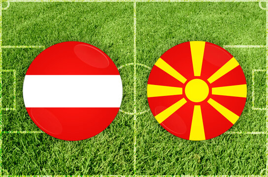 Austria Vs North Macedonia Football Match