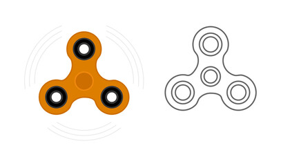 hand spinner toy icon