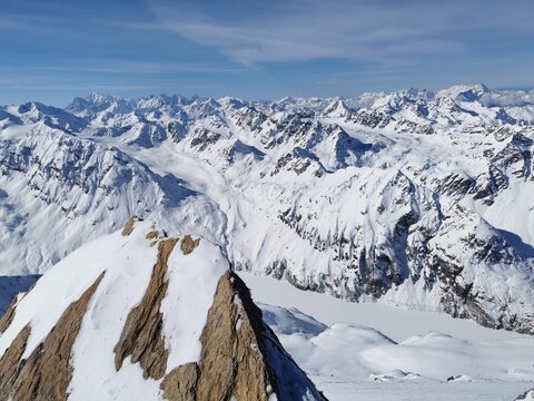 The view from La Vouasson at 3489 m