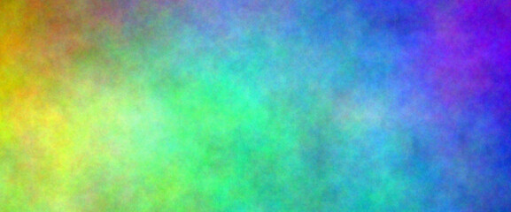 Yellow to green. Green to blue. Blue to purple. Banner abstract background. Blurry color spectrum, texture background. Rainbow colors. Vivid colors spectrum background.