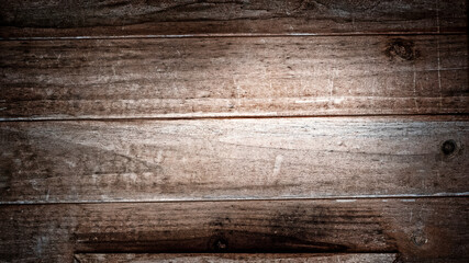 Dark brown wooden background from old planks