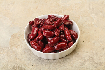 Canned red Kidney in the bowl