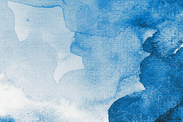Mancha de pintura azul. Fondo abstracto. Pintura al óleo.  