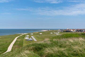 picturesque campground and RV park on the shores of North Jutland near Hirtshals