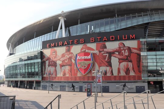L'Emirates Stadium, stade de l'equipe de Football Arsenal, vu de l'exterieur, ville de Londres, Angleterre, Royaume Uni