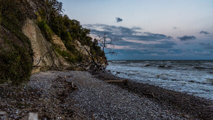 The Baltic Sea coast in Sassnitz, Mecklenburg-Western Pomerania, Germany