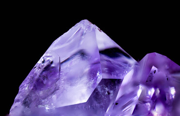 Violet mineral cristal shard