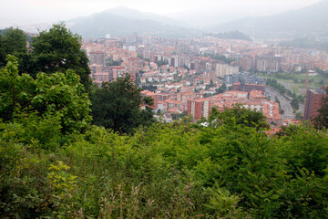 Urban view in the city of Bilbao