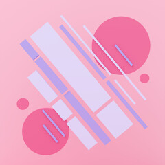 Abstract vibrant background. 3D illustration.