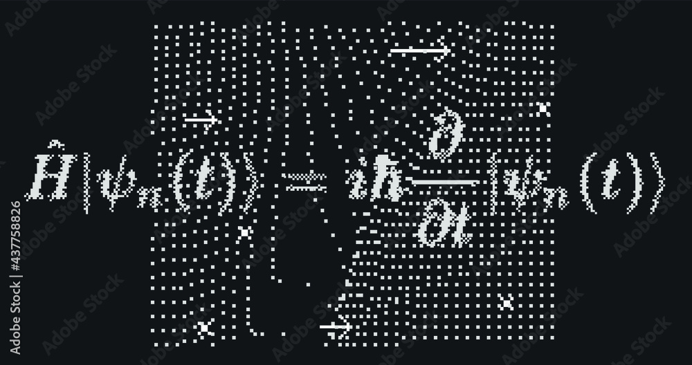 Poster erwin schroedinger's (or schroedinger) linear partial differential equation that describes the quant