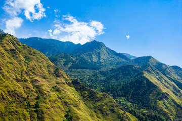 Himalaya mountains landscape, Parvati valley