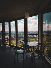 terrace overlooking the sea