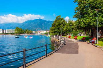 Locarno town promenade, Lake Maggiore