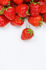 Strawberries berries fruits strawberry berry fruit copyspace copy space on a wooden board portrait format