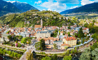 Merano or Meran, South Tyrol - obrazy, fototapety, plakaty