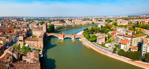 Obraz premium Castelvecchio Castle in Verona, Italy