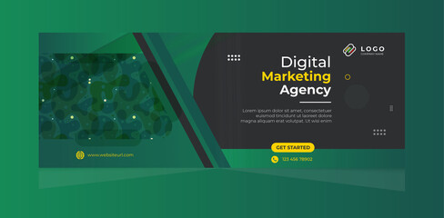 Digital marketing facebook cover page template