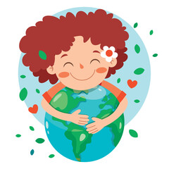 Concept Of Mother Earth Day