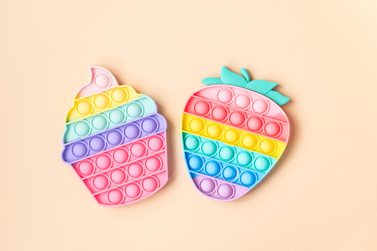 Rainbow Pop It Bubble Sensory Fidget Toy