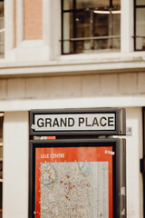 Fototapeta na wymiar Plan de la Grand Place de Lille