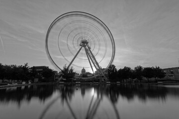 Ferris wheel long exposure