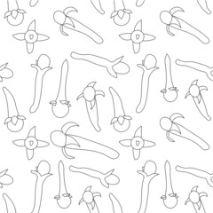 Cloves seamless pattern species monochrome stock vector illustration for web, for print, for fabric print, for product design, for packing design