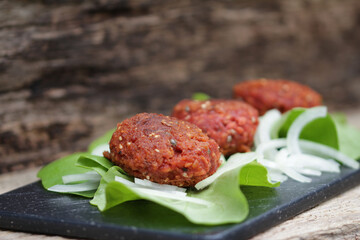 meatless variant from patties