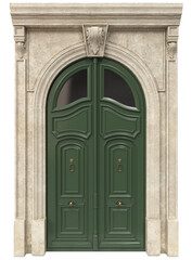 Entrance classic doors for the house
