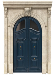 Entrance classic doors for the house