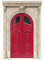 Entrance classic doors for the house