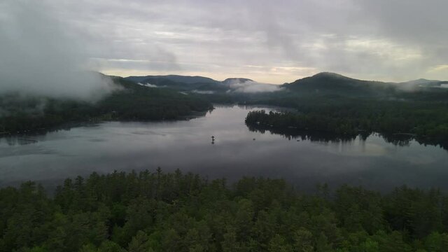 Flying Towards Loon Lake