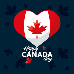 canada day heart