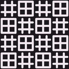 Checkered sticks pattern. Vector simple shapes.