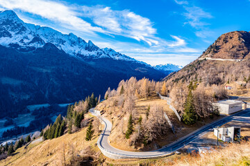 Road in mountains - Ticino, Switzerland