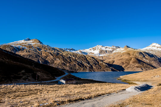 Mountain Lake (Lai da Sontga Maria) - Lukmanier Pass, Switzerland