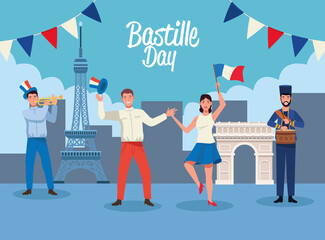 french people celebrating