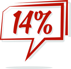 14%