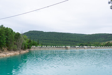 Landscape of the San Ponç reservoir from the inside