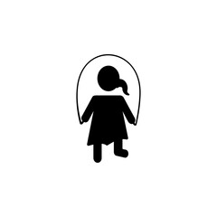 Creative child black color icon