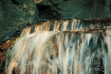 waterfall in the mountains