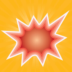 sunburst with light flare in the center vector background