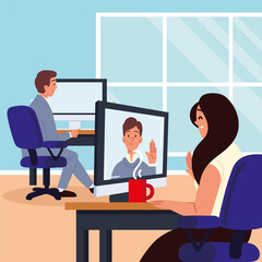 job interview people