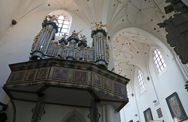 Small organ - Archcathedral, Gdansk Oliwa, Poland - obrazy, fototapety, plakaty