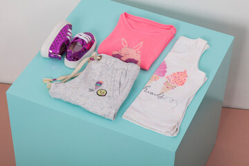 Fashion for little girls - girls clothing set.